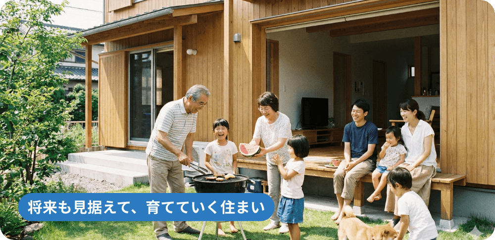 将来を見据えて育てていく住まい